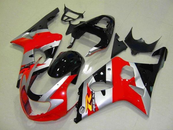 

4 подарков нового abs для мотоциклов обтекателей комплекты подходят для suzuki gsx-r600 gsx-r750 600 750 k1 2001 2002 2003 01 02 03 серебро