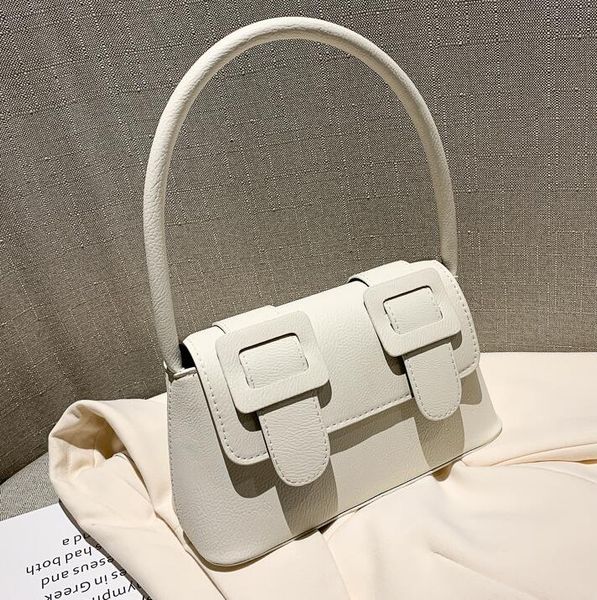 

2020 new style cambridge bag lady contrast color underarm baguette bag female fashion handbag shoulder bags