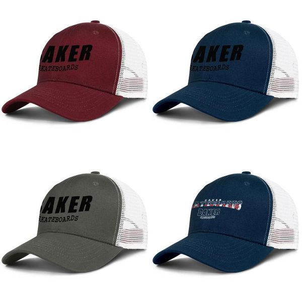 

логотип бейкер скейтборды для мужчин и женщин регулируемый дальнобойщик meshcap на заказ встроенные милые оригинальные baseballhats америка, Blue;gray
