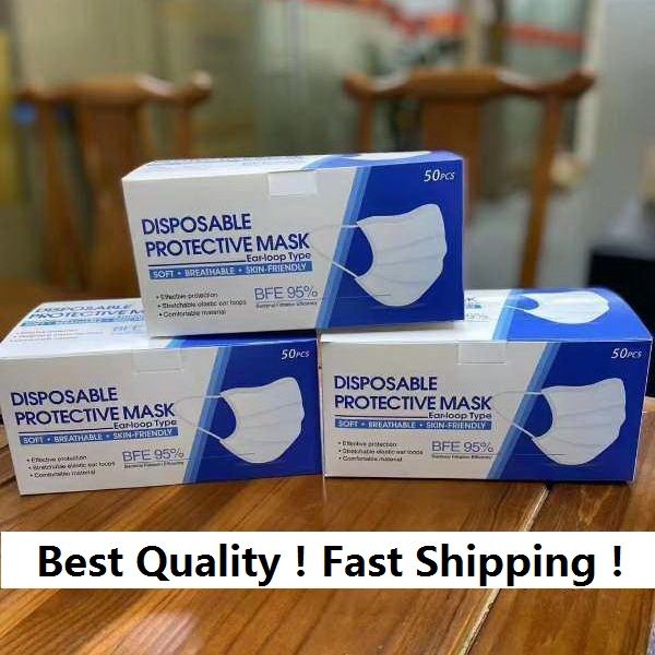 

With packaging Box Disposable Face Masks 3-Layer Dustproof Face Mouth Masks Anti PM2.5 respirator mascarillas masque mascarilla Maske masken