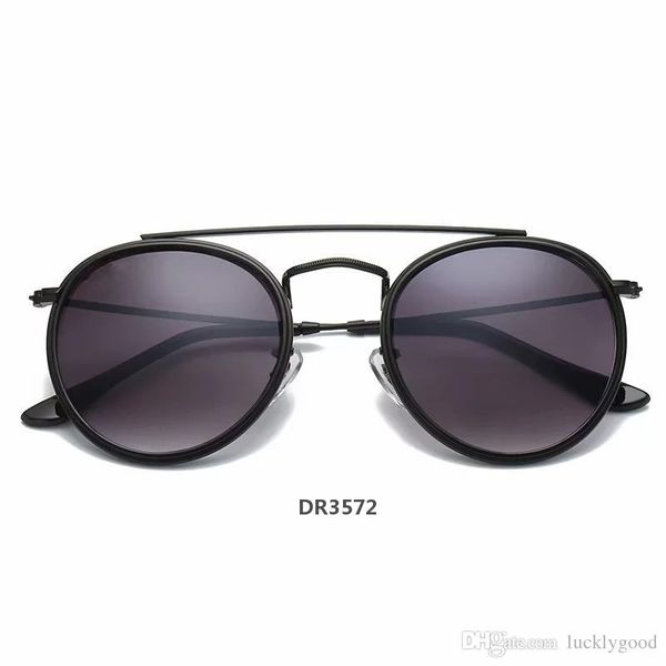 

new arrial 3647 steampunk sunglasses women men metal frame double bridge glass lense retro vintage sun glasses goggle with box raydr3572, White;black