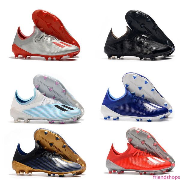 

2019 x 19.1 fg mens outdoor soccer shoes with shoelace cleats chaussures crampons football boots x18.1quality knit waterproof