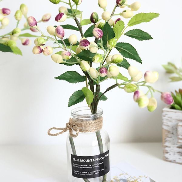

artificial simulation berry flower plant bouquet home wedding party decoration