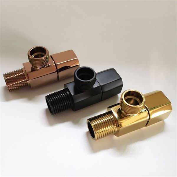 

filling valves solid brass angle valves 1/2"male x 1/2" male bathroom bidet valve bathroom accessories gold/rose gold/black