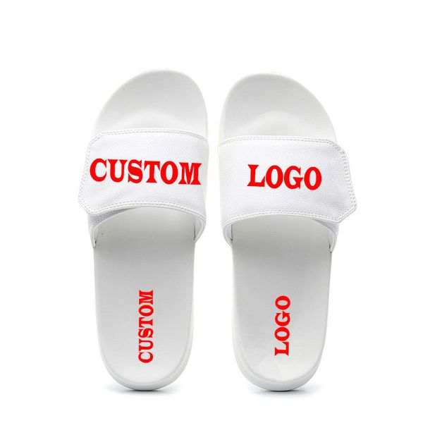 

epher custom logo adjustable slide sandals adjustable flip flop sandals slip on post sport slides, Black
