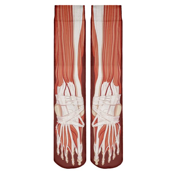 

RUNNING CHICK Muscles 3d digital printing polyester stocking funny socks
