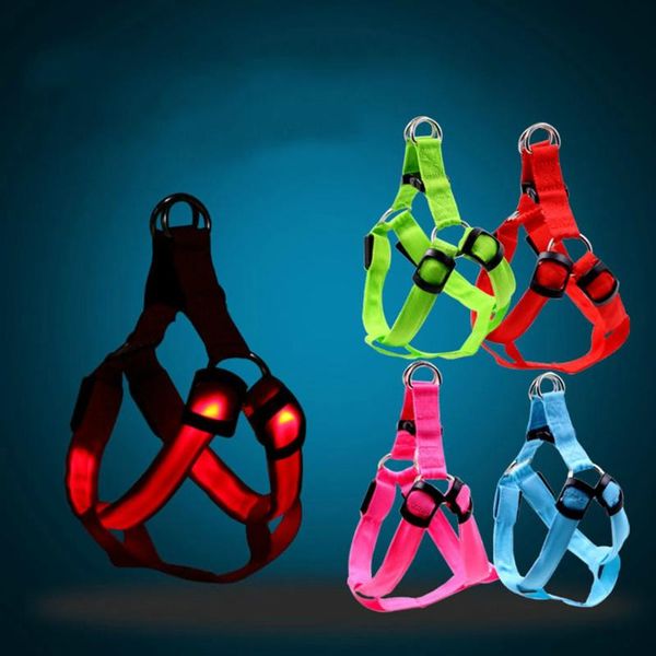 

pet dog safety chest strap жгут проводов led light мигающий usb перезаряжаемый xs/s/m/xl
