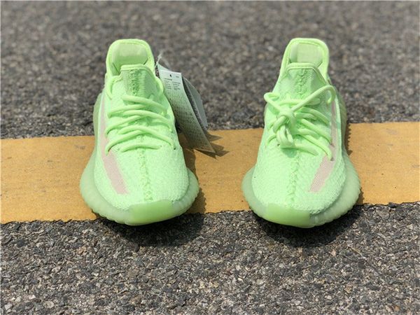 

2019 350s v2 gid glow in the dark eh5360 kanye west man women running shoes black fu9161 clay static ef2905 sneakers size 5-12