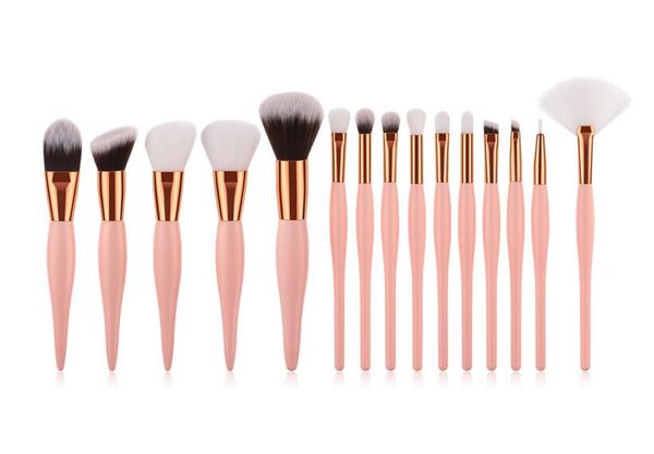 

15pcs makeup brushes set beauty tools pink handle flame brush brush eye shadow brush set