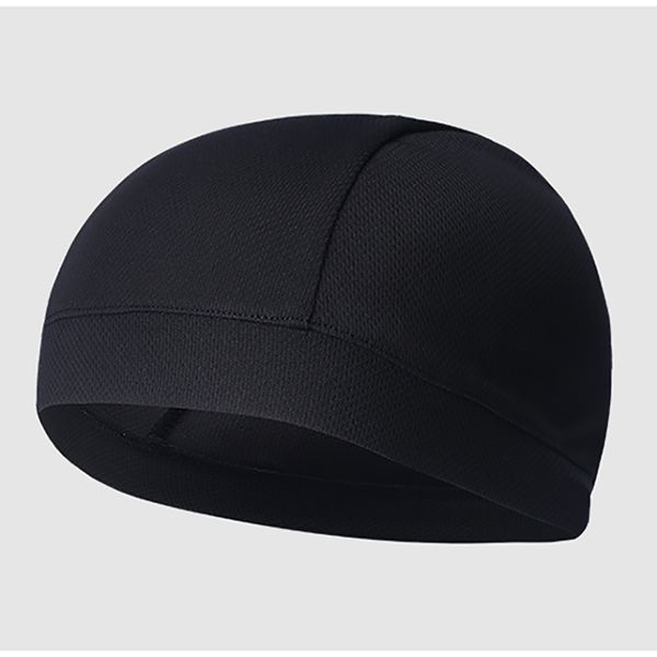 

cycling inner hat mesh breathable helmet anti-sweat hat outdoor riding bicycle mtb racing skiing under helmet comfort lining cap, Black