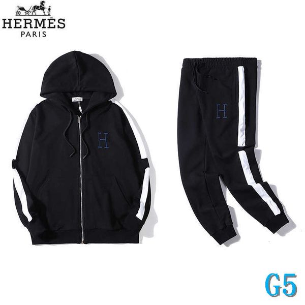

fashion mens winter tracksuit mens jacket pants brand sports suits black color tracksuits sets size -3xlg5, Gray