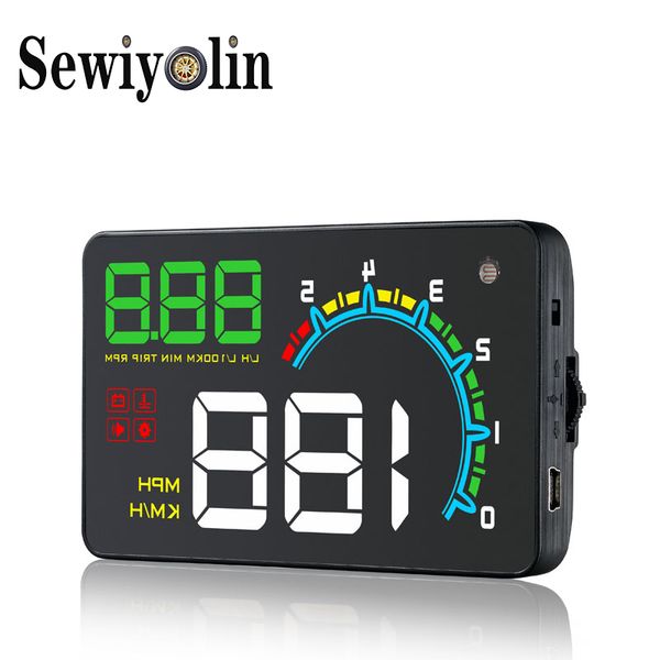 

2020 new d3000 hud head up display auto hud obd2 car speed projector kmh mph speedometer car detector oil consumption parts