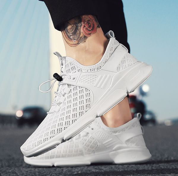 

srping обуви осень безопасности труда мужчина стал toe дышащих натуральной кожи повседневной обуви проколы кроссовки кроссовки