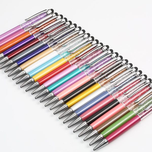 

21 цвет diamond crystal fountain pen шарика подарков шариковая ручка новизны