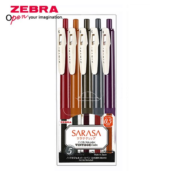 

zebra sarasa jj15 retro color gel pen set 0.5mm limited edition pen quick dry anti-fatigue signature
