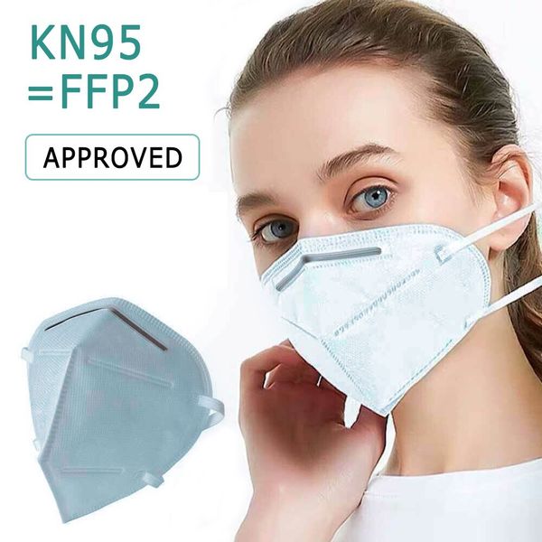 

10 pcs/bag KN95 Face Mask PM2.5 FFP2 Anti-fog Strong Protective Mouth Mask Respirator Reusable with CE certification
