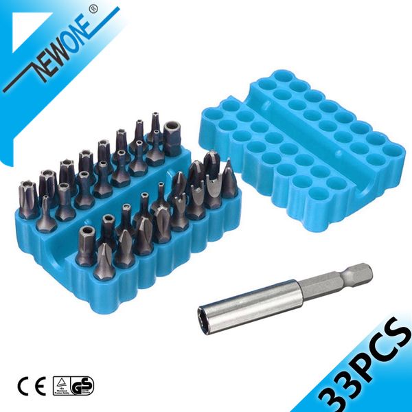 

33pcs предохранительного crv6150 torx hex star набор бит с магнитным держателем для любых инструментов буры отвертки nutdrivers бит для рук