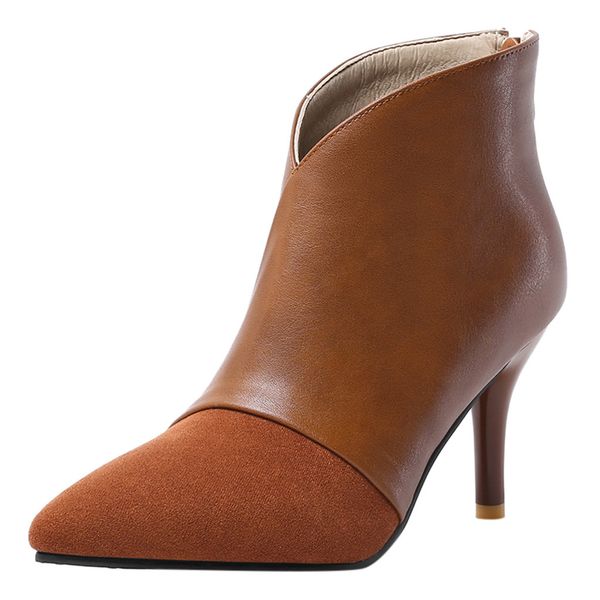

sagace shoes women 2019 ankle boots for women thin heels shoes zip buckle casual short fashion boot platform boots, Black