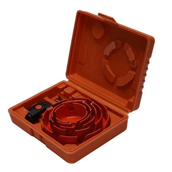 

1 set 64mm-127mm durable hole opener carbon steel plasterboard woodworking sheet carton hole opener wood working saw drill