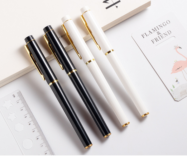

100pcs/lot wholesale imitation metal high grade advertising neutral pen 0.5mm office stationery writing tool gp744