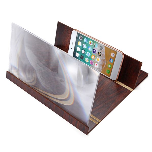 

3d phone screen magnifier folding design hd video magnifying glass watch 3d movies christmas gifts smart phone bracket