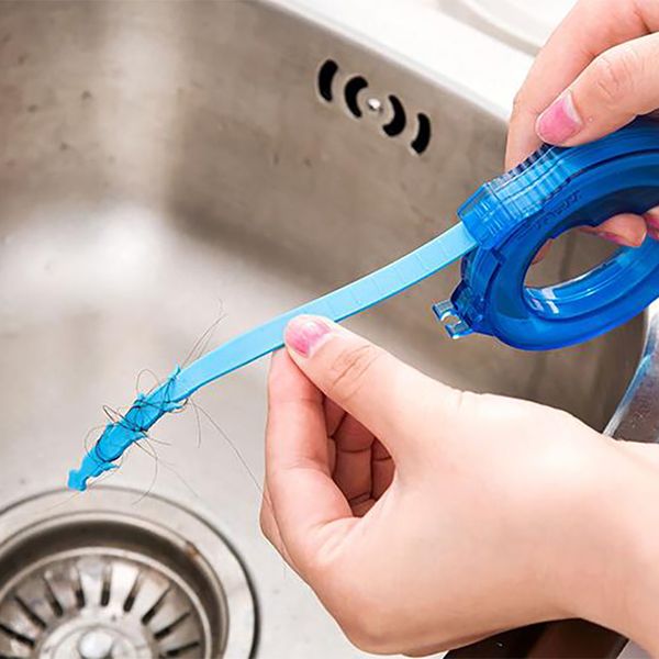 

2018 new drain snake hair drain clog remover sewer hook cleaning tool for bathroom toilet kitchen dhl xd20541