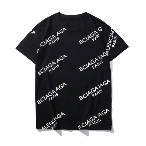 

mens designer t shirts with luxury letter b fashion printed tees casual summer short sleeve trendy streetwear 9 styles paris, White;black