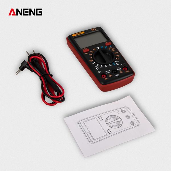 

новый m1 dc / ac напряжение тока сопротивление lcd цифровой мультиметр тестер метр вольтметр ом richmeters метр портативный напряжения