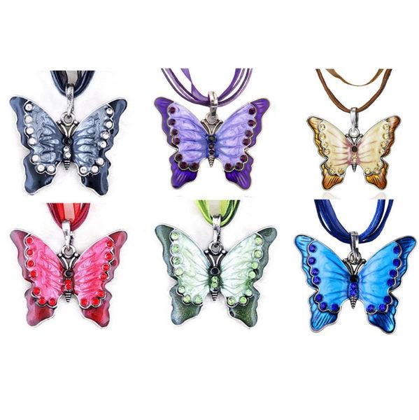 

women jewelry butterfly pendant necklace chain women lovely butterfly pendant chain necklace jewelry, Silver