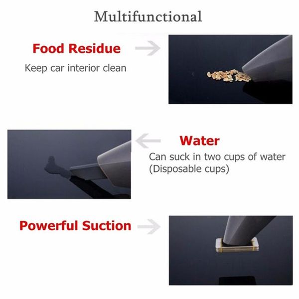 

120w mini portable car wet dry handheld vacuum cleaner lightweight suction car clean tool