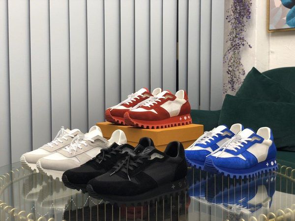 

2020 luxury low-white bottom sneakers men's ladies leather fashion casual men's shoes design casual 38-45, Black