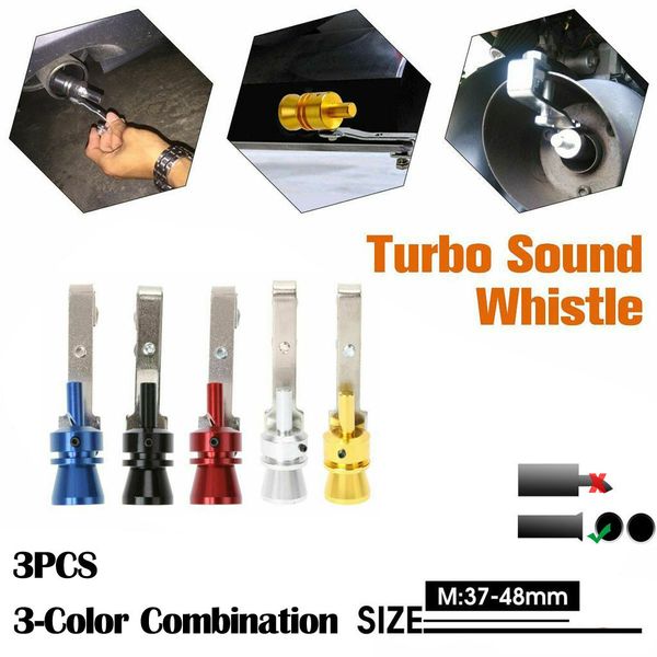 

turbo sound simulator whistle exhaust pipe tools oversized roar maker car auto exhaust pipe loud whistle sound maker car-styling