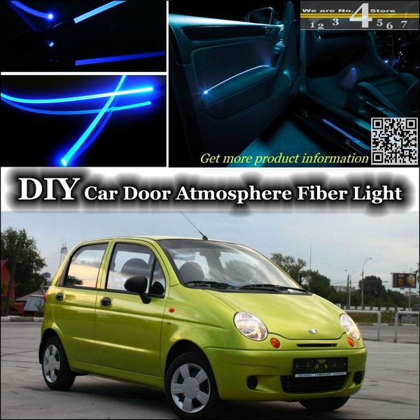 

for daewoo matiz fso formosa interior ambient light tuning atmosphere fiber optic band lights inside door panel illumination