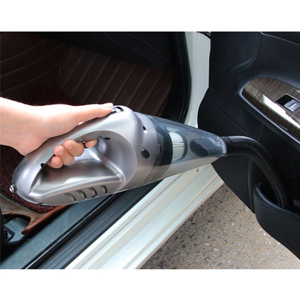 

dc 12 volt portable handheld vacuum cleaner for car of 5.0 kpa suction with led light for wet and dry use