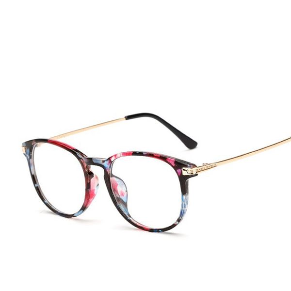 

women men round glasses frame female gafas de sol spectacle plain glasses gafas eyeglasses eyewear for women men, Black