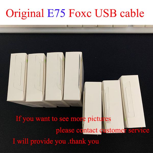 

100pcs/lot with new packaging 100% genuine original 1m/3ft 2m/6ft e75 chip data usb charging cable for foxconn 876xxs