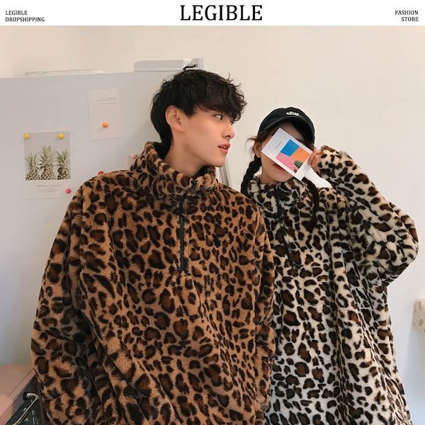 

законодательные мужчины толстовки с леопардовым принтом одежда 2018 мужская толстовка harajuku толстовки мужская японская уличная одежда ске, Black