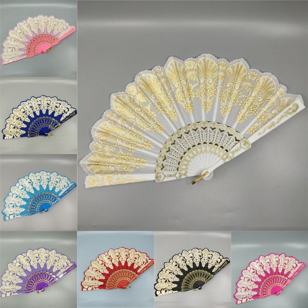 

элегантный веер свадебный подарок дамы павлин кружева танец веер yongchun складные вентиляторы кружева