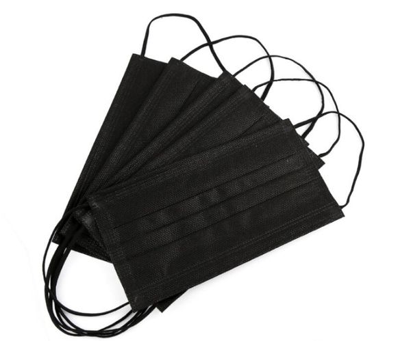 

jason solid black color famouth masks non woven anti dust health care mouth mask universal protection hdpw