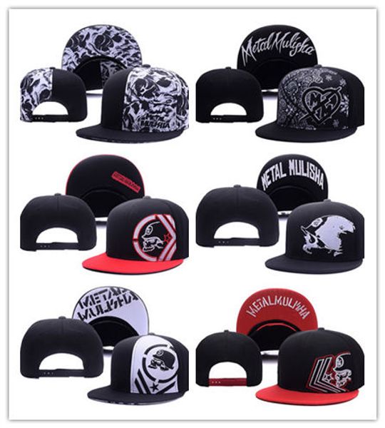 

Бесплатная доставка новый металл Snapback прохладный дизайнер Snap Back Cap Hat Mulisha Snapbacks Му