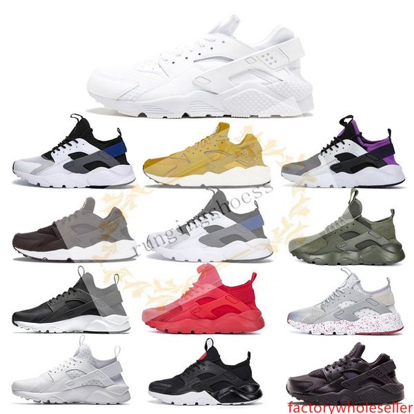 

2019 ace huarache iv 4.0 men running shoes triple black white red fashion huaraches luxury mens trainers women sports sneaker 36-45