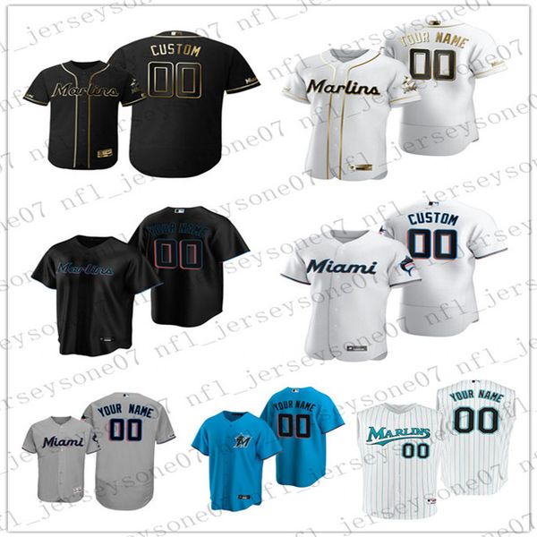 

новй заказ mens женин молодеж майами marlins еѬнй белй иний еѬй ађенине w, Black