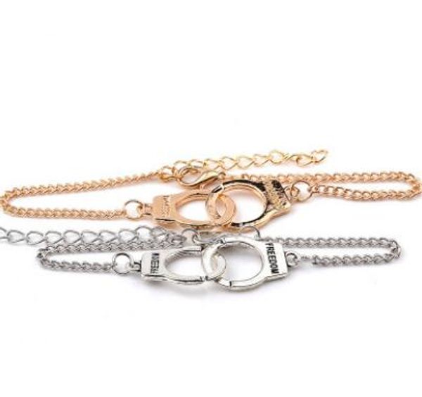 

om handcuffs bracelet for women fashion carved on couples lock bracelets lover's bangles, Black