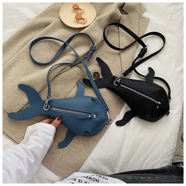 

bags for women 2019 creative funny single shoulder messenger bag pu leatrher whale fashion crossbody bag women bags handbags