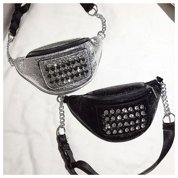 

manfuni rivet hobos chest bags women pu leather zipper soft solid one shoulder bags fashion korea street trend women