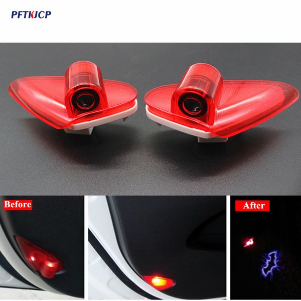 

pftkjcp 2pcs led car door lamp for chang'an changan alsvin eado xt eado cs35 cs75 welcome logo led light