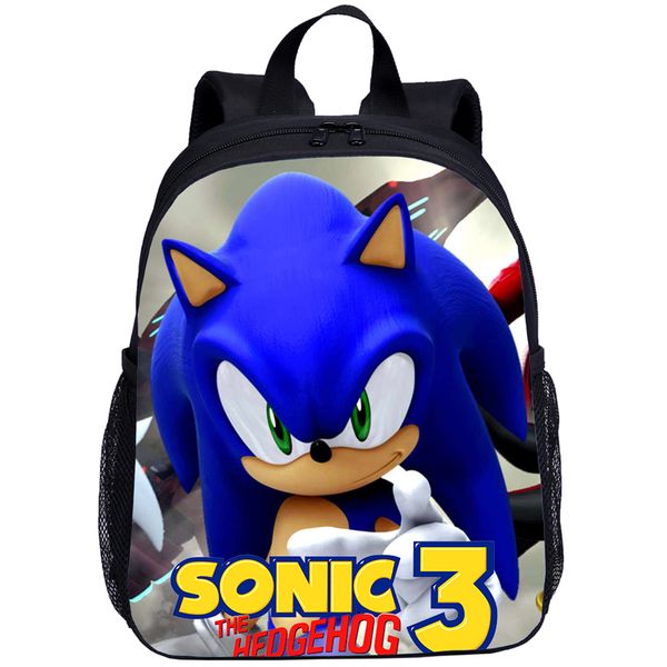 

sonic boom hedgehogs school bag lovely satchel children school backpack kid mochilas escolares infantis baby boy girl travel bag