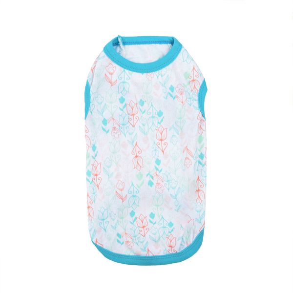 

новые pet vest удобная мода дышащая одежда цветочный печати кота собаки рубашка тонкая одежда весна-лето костюм pet аксессуары
