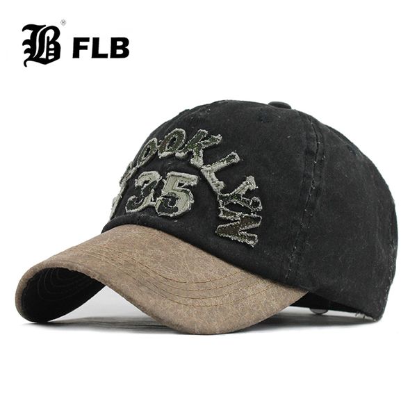

flb] new washed cotton baseball cap 2020 snapback hat for men women dad hat embroidery casual cap casquette hip hop f608, Black;white