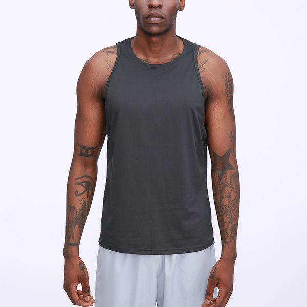 

running jerseys summer quick-drying men's sports tank outdoor basketball training shirt round neck sleeveless fitness vest workout, Black;blue